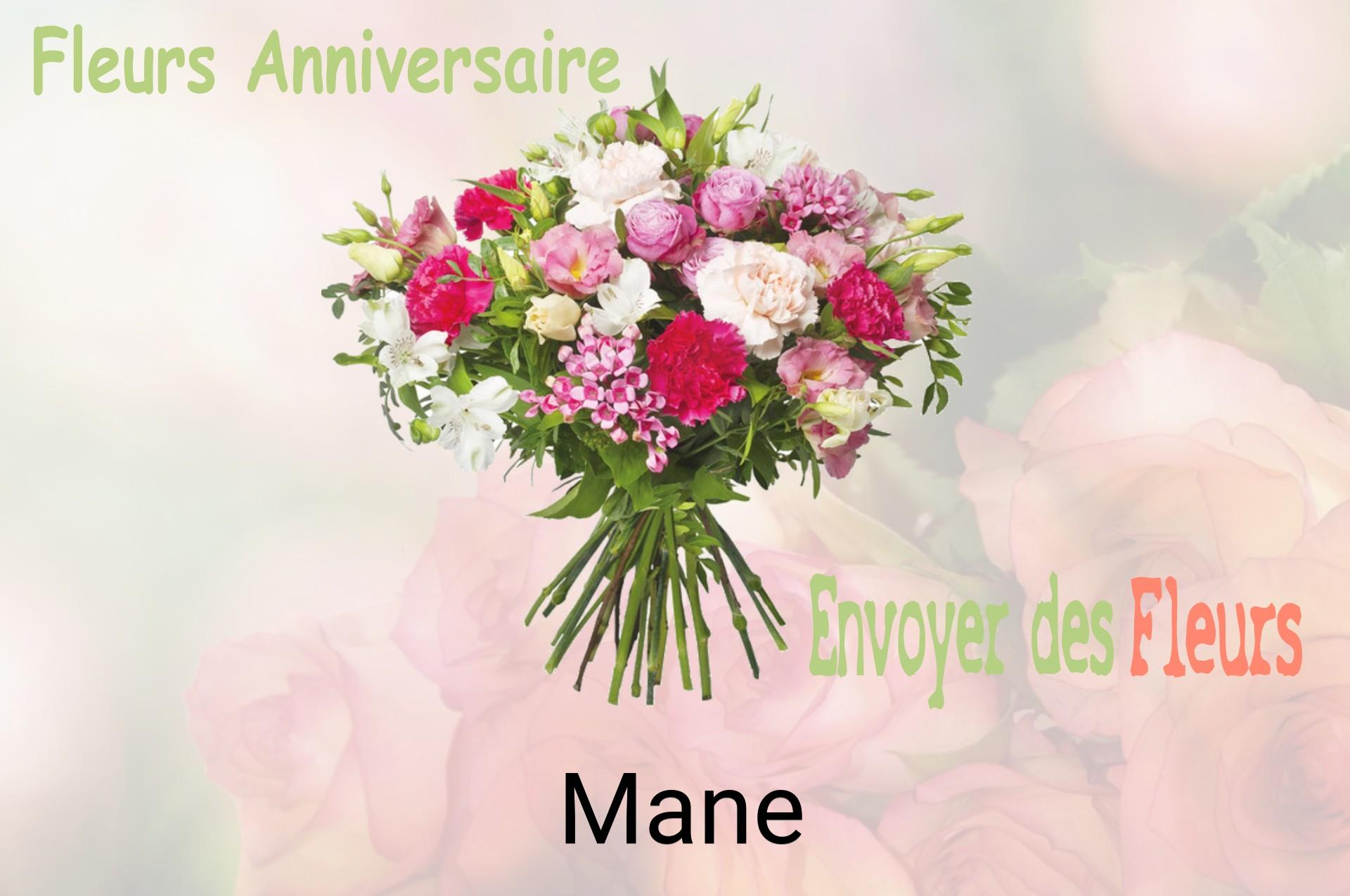 Bouquet de fleurs d’anniversaire livré à Mane